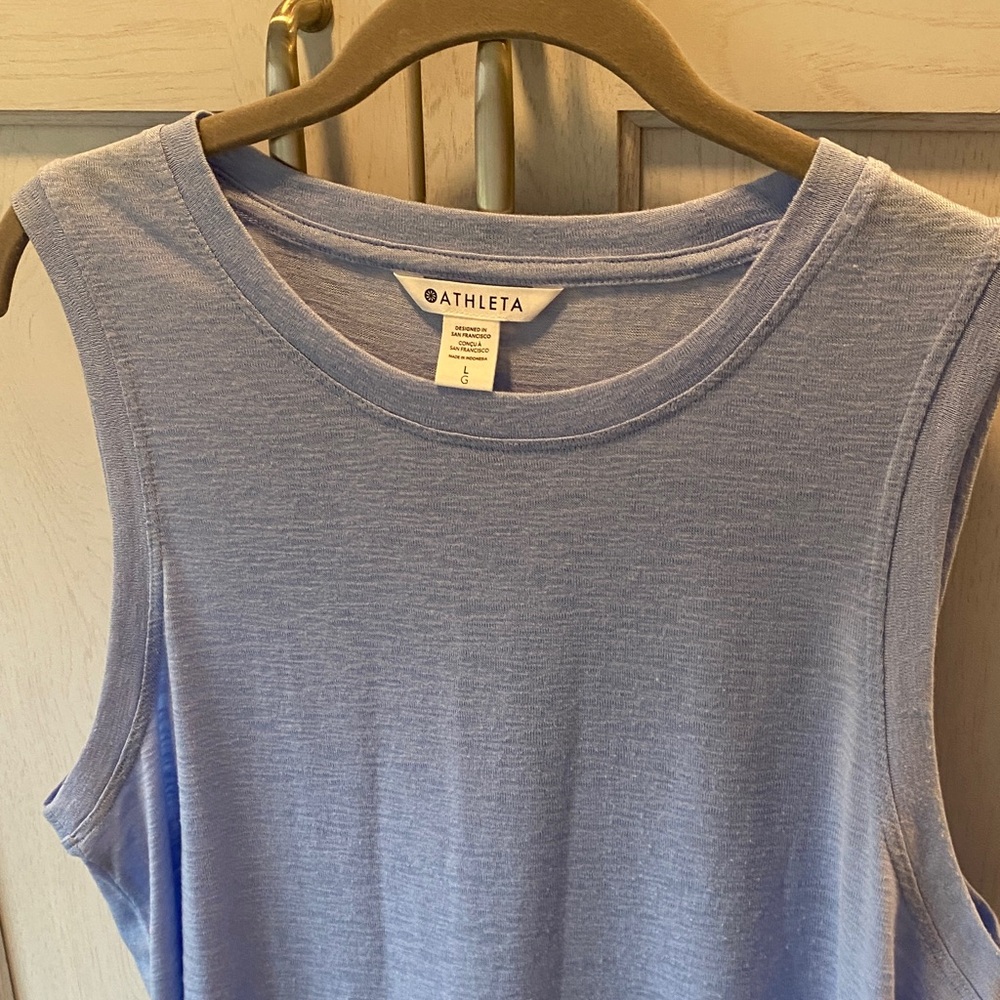 Athleta Light Blue Breezy  Sleeveless Tank. Gently worn a few times.